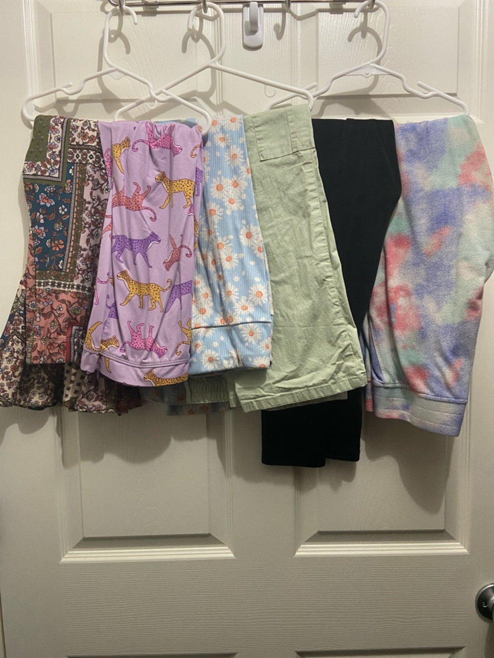 Mixed Pattern Skirts and Pants Bundle - Pastel & Black